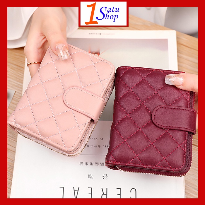 Dompet Lipat Wanita Uang dan Kartu