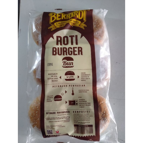 

Roti Burger wijen isi 6