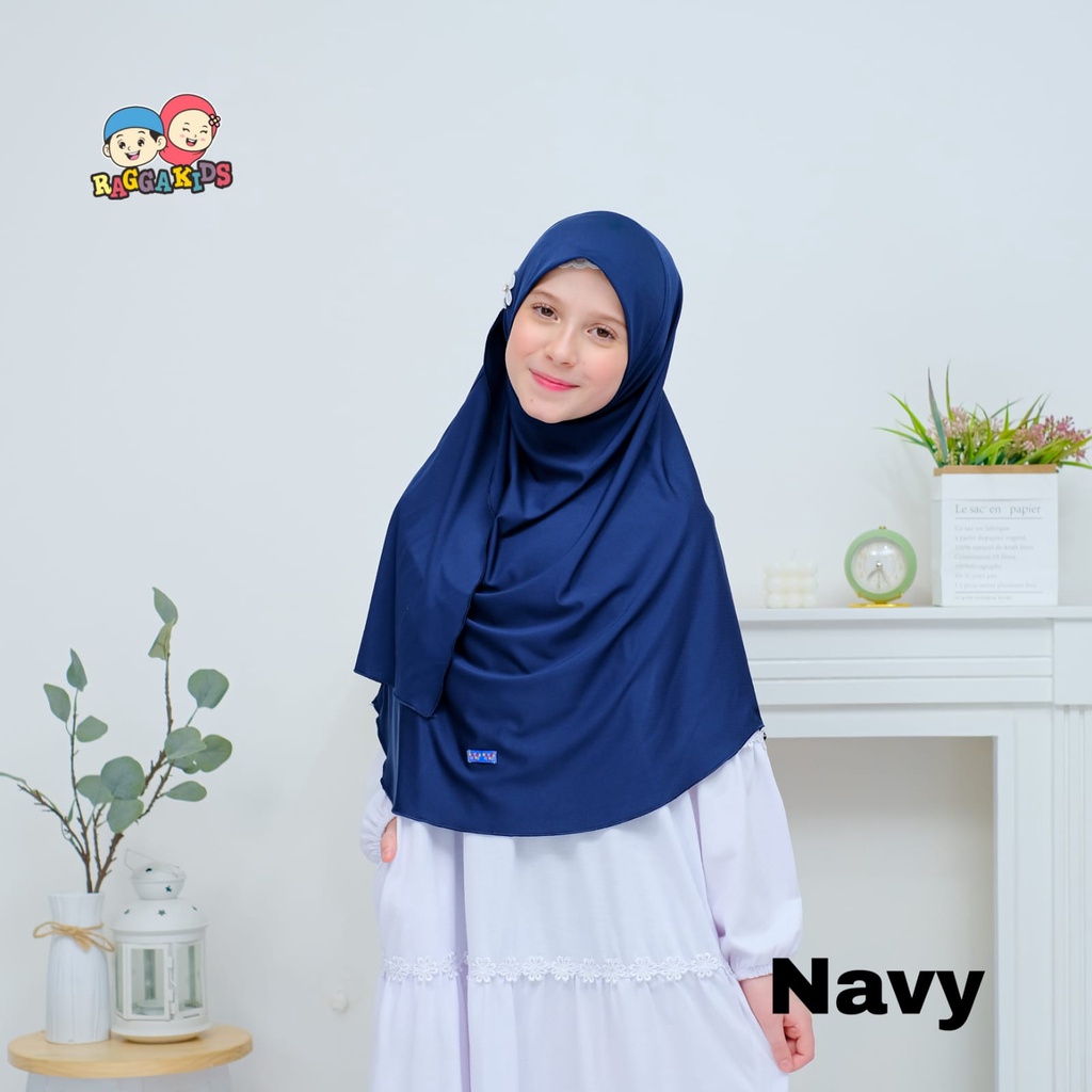 Zaara Hijab Raggakids size XL Jilbab remaja - dewasa | Jilbab instant remaja | Jilbab sekolah raggakids