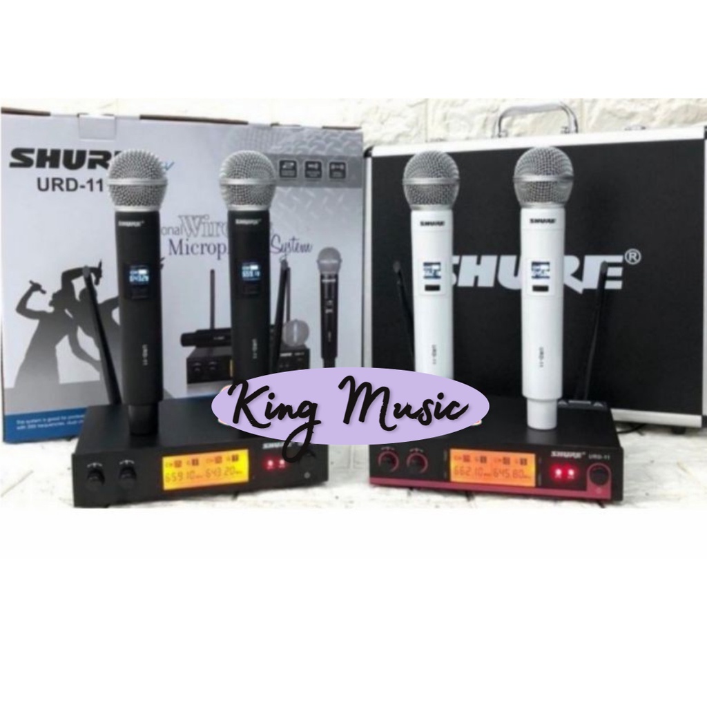 MIC WIRELESS SHURE URD11 PLUS HARDCASE MIC WIRELESS SHURE URD 11 KOPER