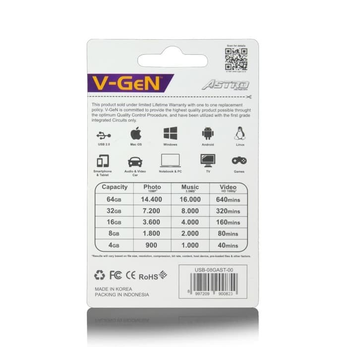 Flashdisk V-Gen Astro 16GB USB 2.0