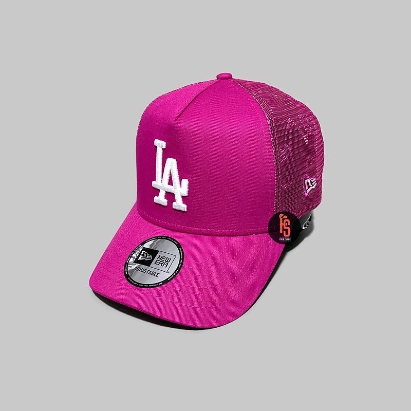 TOPI NEW ERA ORIGINAL TRUCKER TONAL LOS ANGELES DODGERS FUSHIA