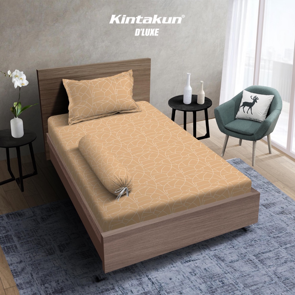 Kintakun Sprei 120 Exta Single NEW Gold Edition Dluxe Microfiber 30 cm 3in1