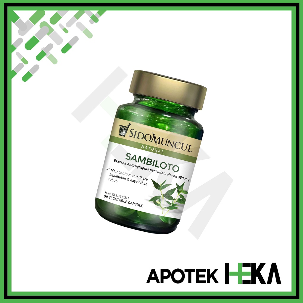 Sambiloto Sido Muncul isi 50 Kapsul - Ekstrak Daun Sambiloto (SEMARANG)