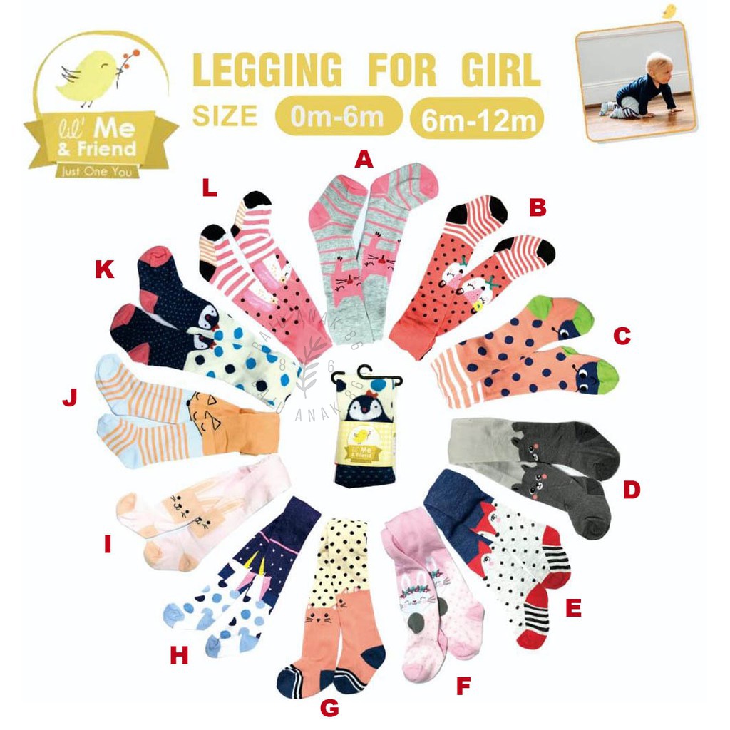 Legging Bayi Little Me Motif Girl - 022.4226