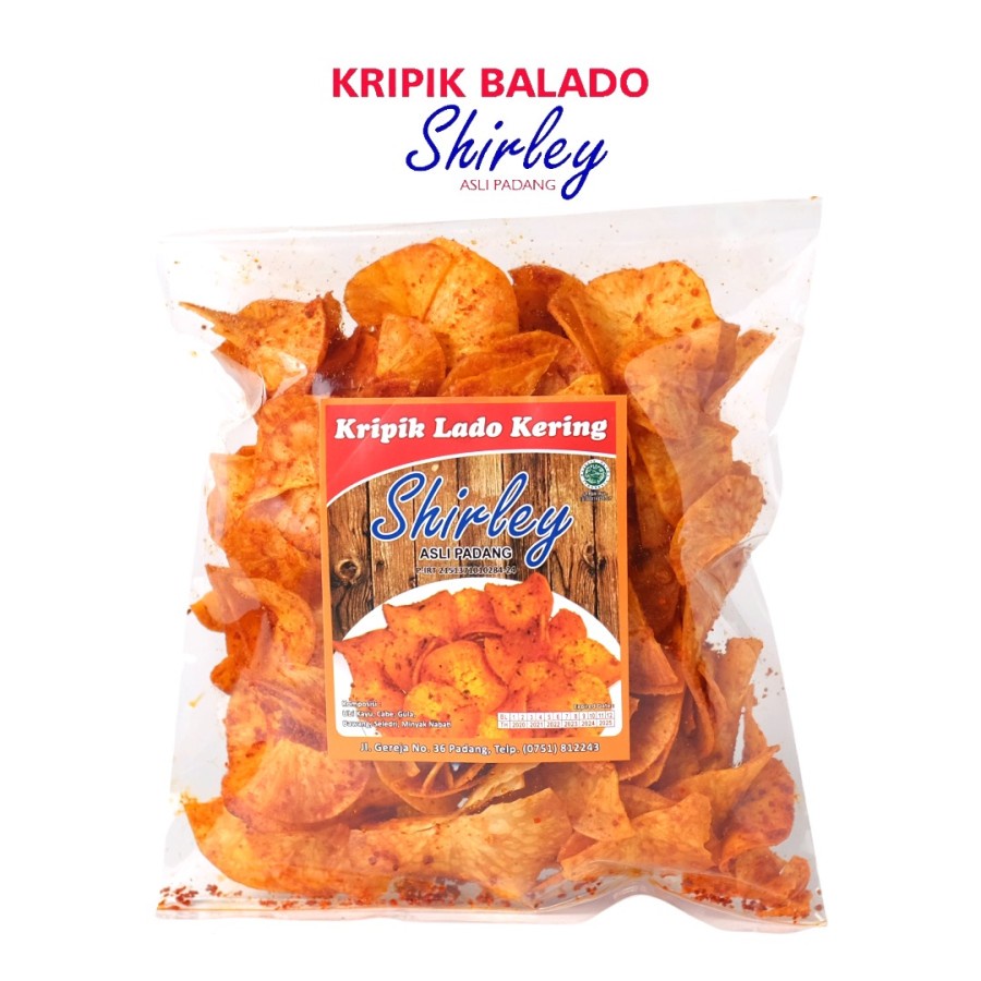 

keripik balado Cabe Kering shirley asli padang / 250g / lado kering