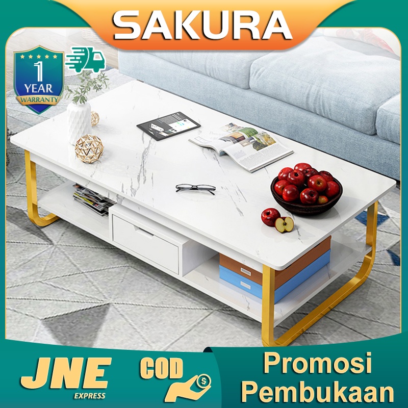 Weyon Sakura meja kopi/Meja Ruang Tamu/Meja Tamu/meja industrial besi kayu/meja industrial tamu/meja industrial minimalis(CJ01)