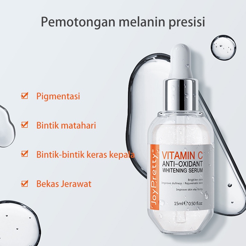 DADWARD Vitamin C Serum Antioxidant Facial Whitening Serum Brightens Dull Skin Moisturizing Lock Water