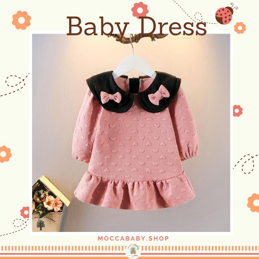 MBSS - DRESS HAJIME RIBBON EBV Baju Dress Anak Perempuan Import Dress anak/Bayi Perempuan Gaun bayi Rok Anak Pakaian anak