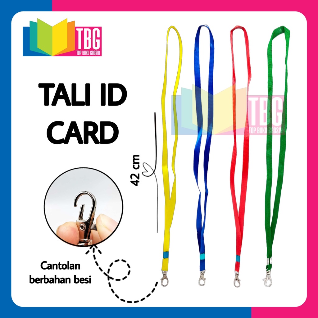 

1 PCS TALI ID CANTOL BESI GANTUNGAN LANYARD ID CARD