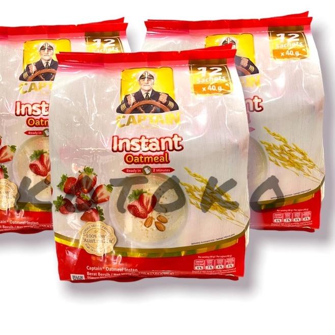 

WF6✧ Captain Oats Instant Oatmeal Sachet / Captain Oat Instant 480gr Paling Laris