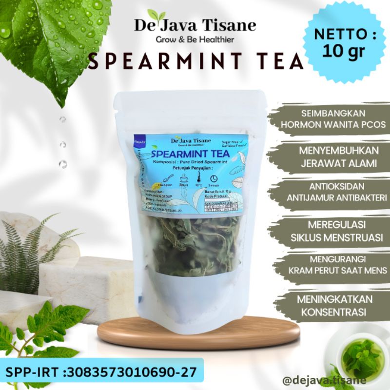 

Spearmint Leaf Tea 10 - 50 gr Teh Daun Spearmint Untuk Jerawat Bantu Seimbangkan Hormon Wanita PCOS