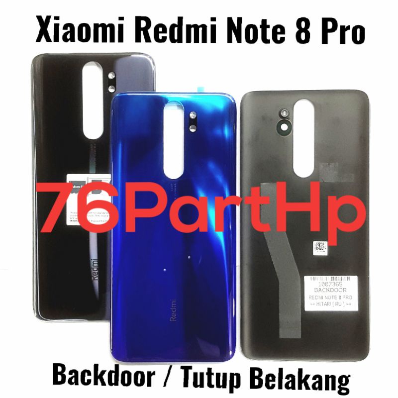 Backdoor Back Case Xiaomi Redmi Note 8 Pro Tutup Belakang Handphone