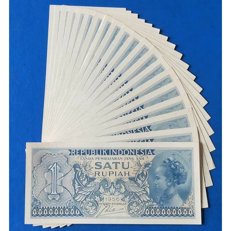 Uang kuno 1 rupiah suku bangsa 1956