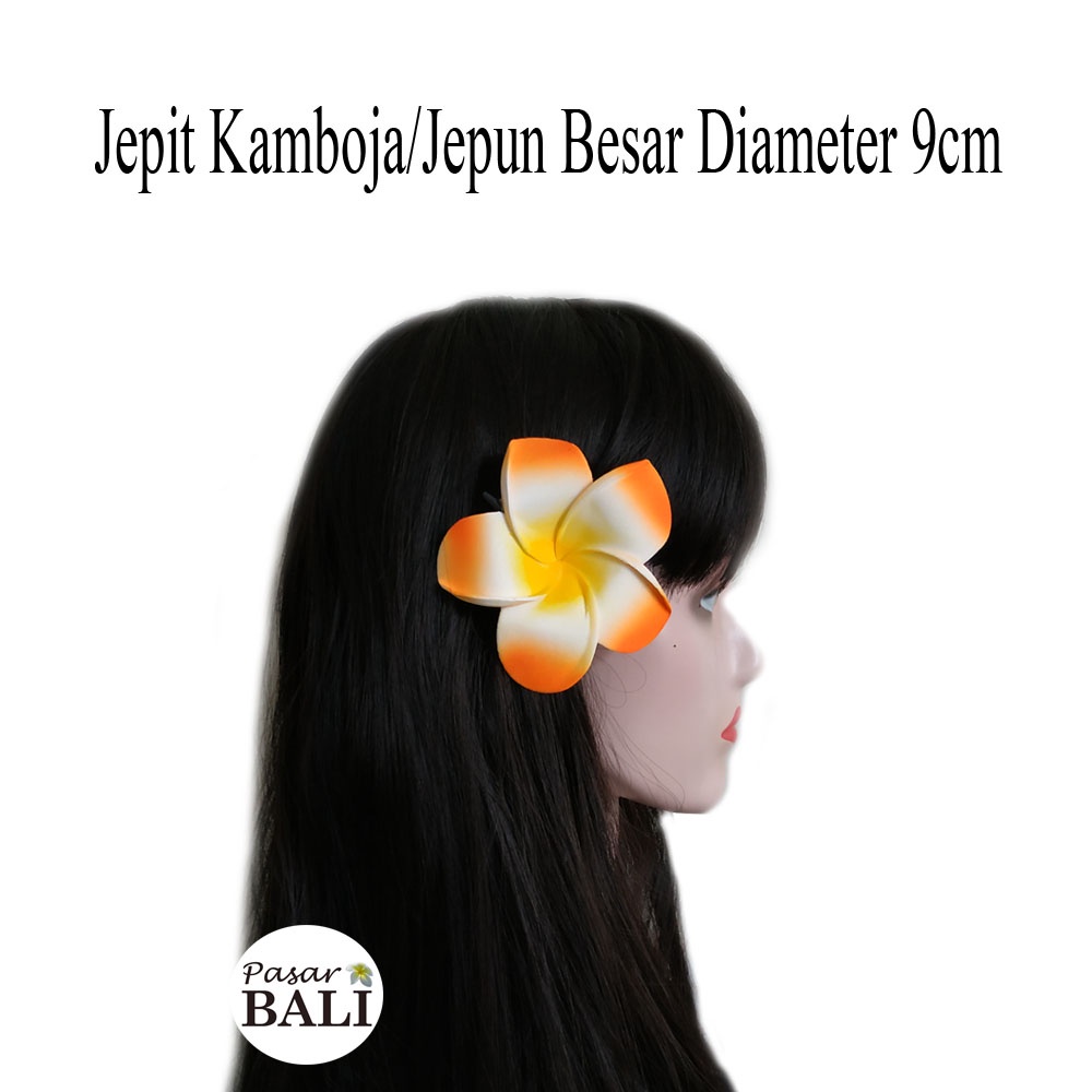 Jepit Rambut Bunga Kamboja Uk L /pcs