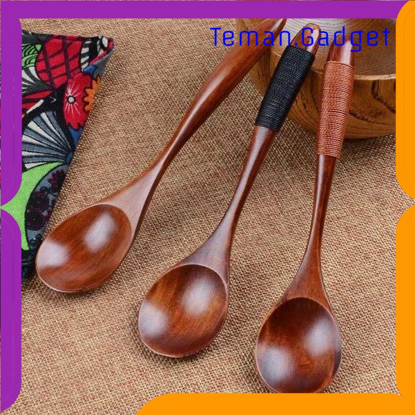 TG - DPR Novelty Sendok Makan Centong Sayur Bahan Kayu Wooden Spoon - RR-20