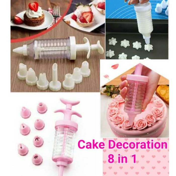 CAKE DECORATION 8 IN 1 SET PERALATAN HIAS KUE TART ULANG TAHUN