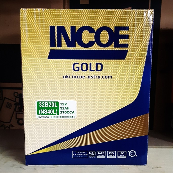 Aki Mobil Suzuki Ertiga, Karimun NS40L NS40ZL INCOE Gold Aki basah
