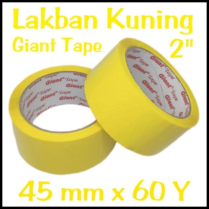 

Isolasi Lakban Warna Kuning 45 Mm X 60 Y