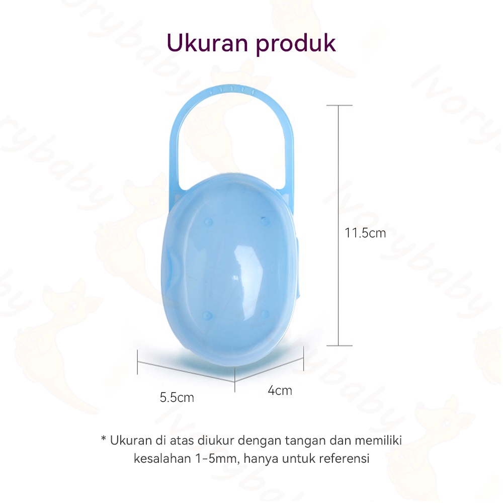 Ivorybaby kotak empeng dot Pacifier case storage tempat penyimanan teether   