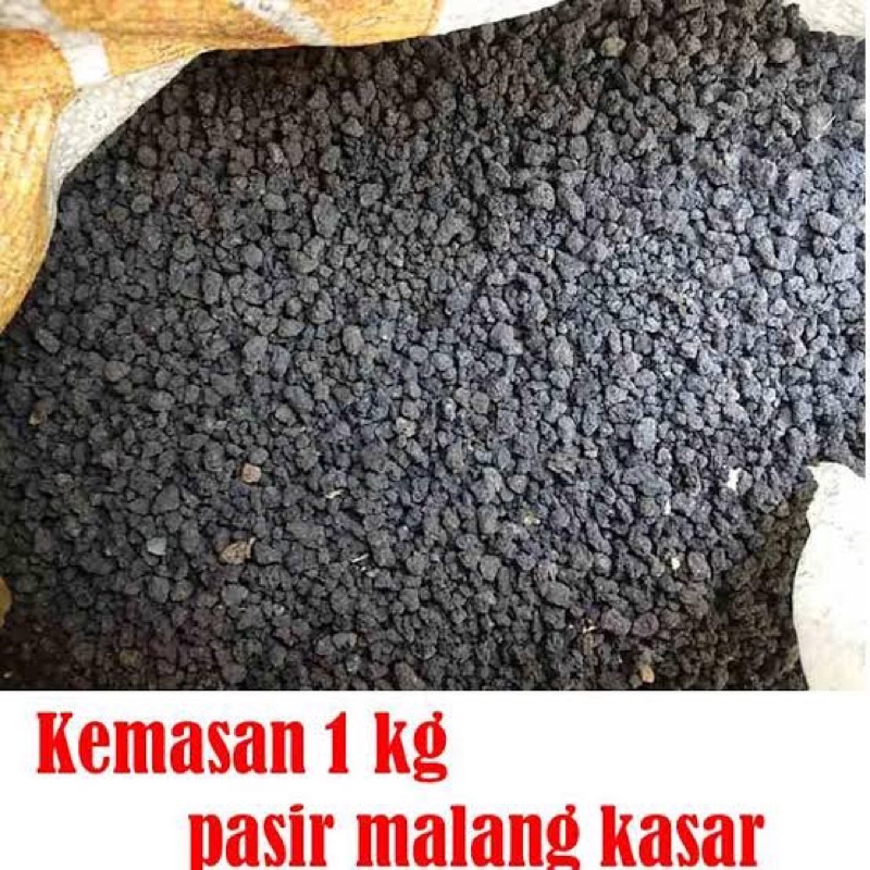 Media Pasir malang hitam 1 karung pasir vulkanik/ Pasir malang perkarung
