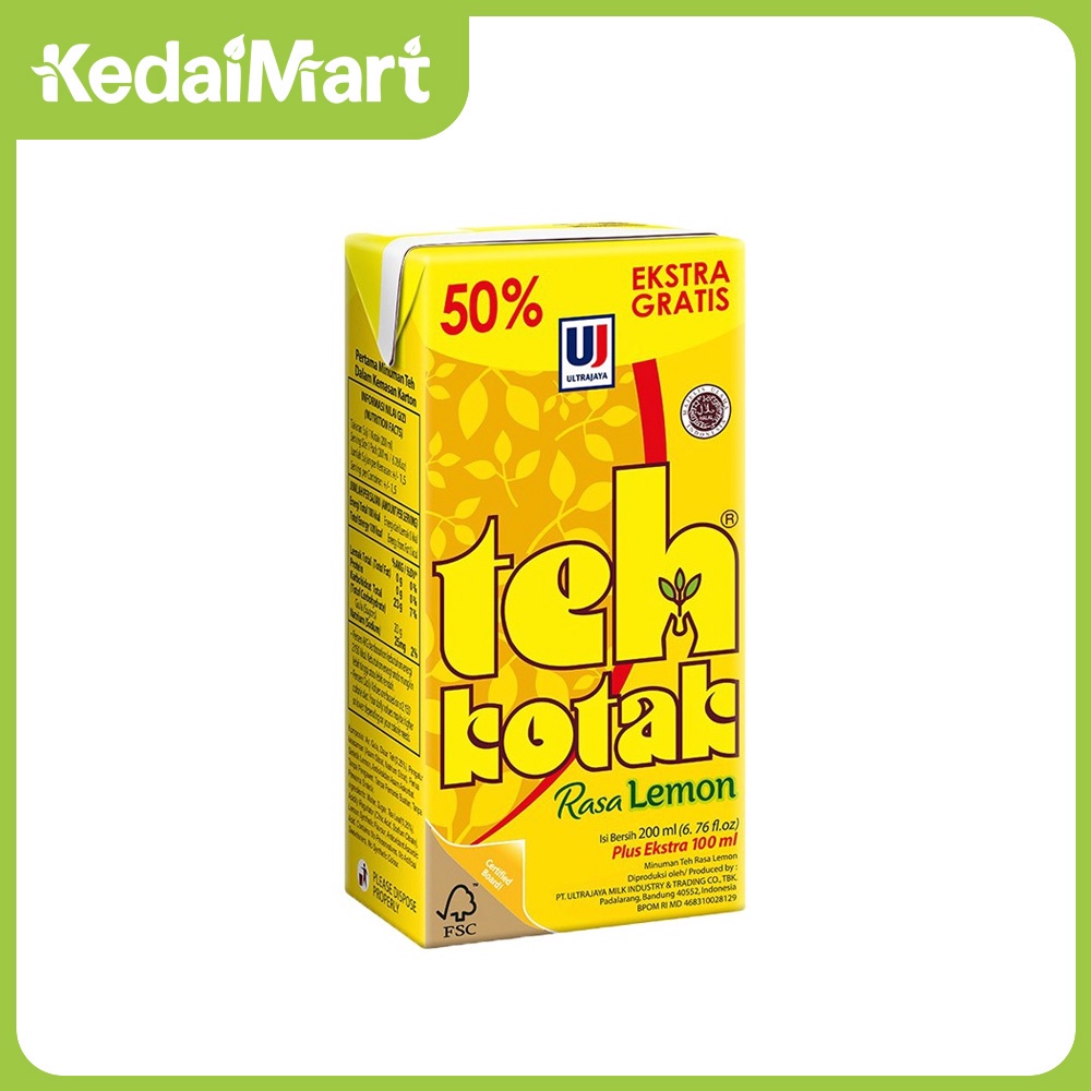 

Teh Kotak Lemon Rasa Lemon 300 ml