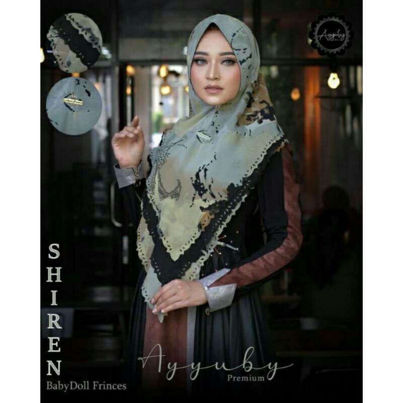 Khimar ceruty SHIREN AYYUBY babydoll frinces original ayyuby premium  mix babydoll exclusive origina