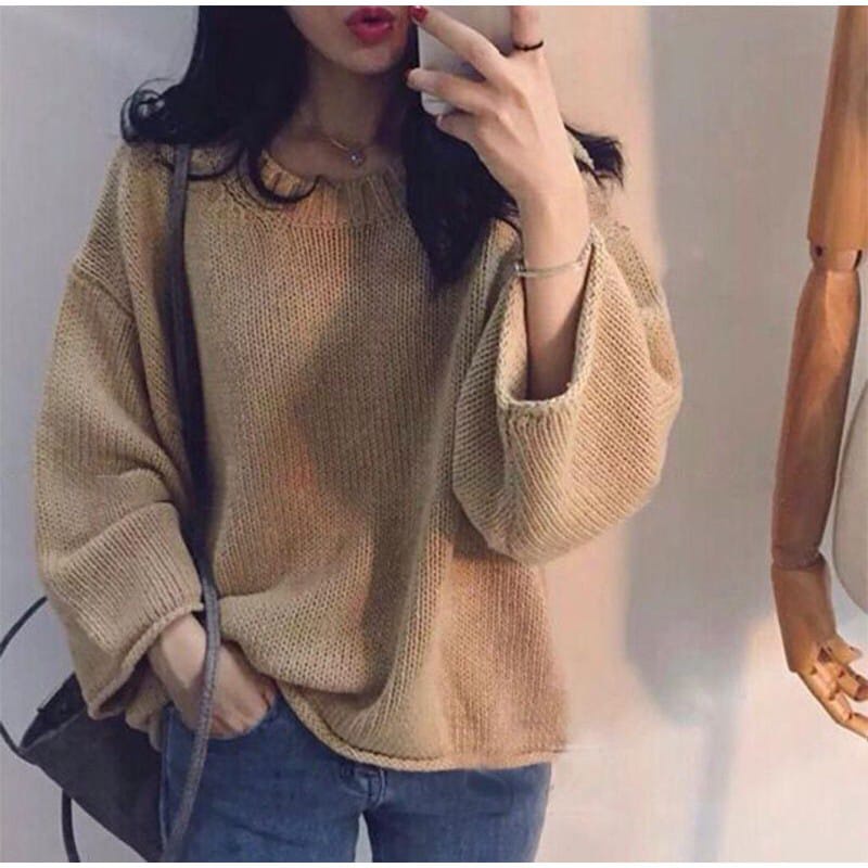 SW ZERO / Baju Sweater Rajut Wanita / Pakaian Kekinian / Atasan Lengan Panjang Terbaru