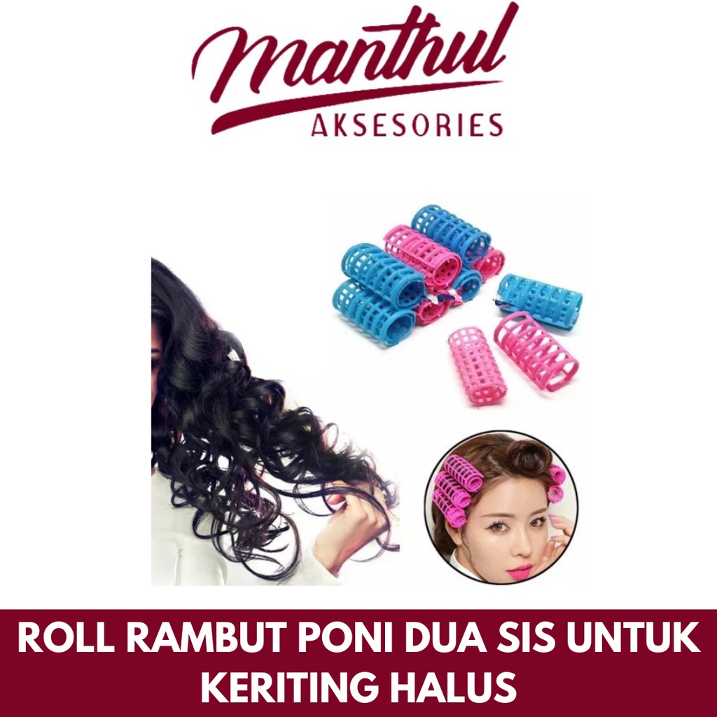 ROLL RAMBUT PONI DUA SIS UNTUK KERITING HALUS