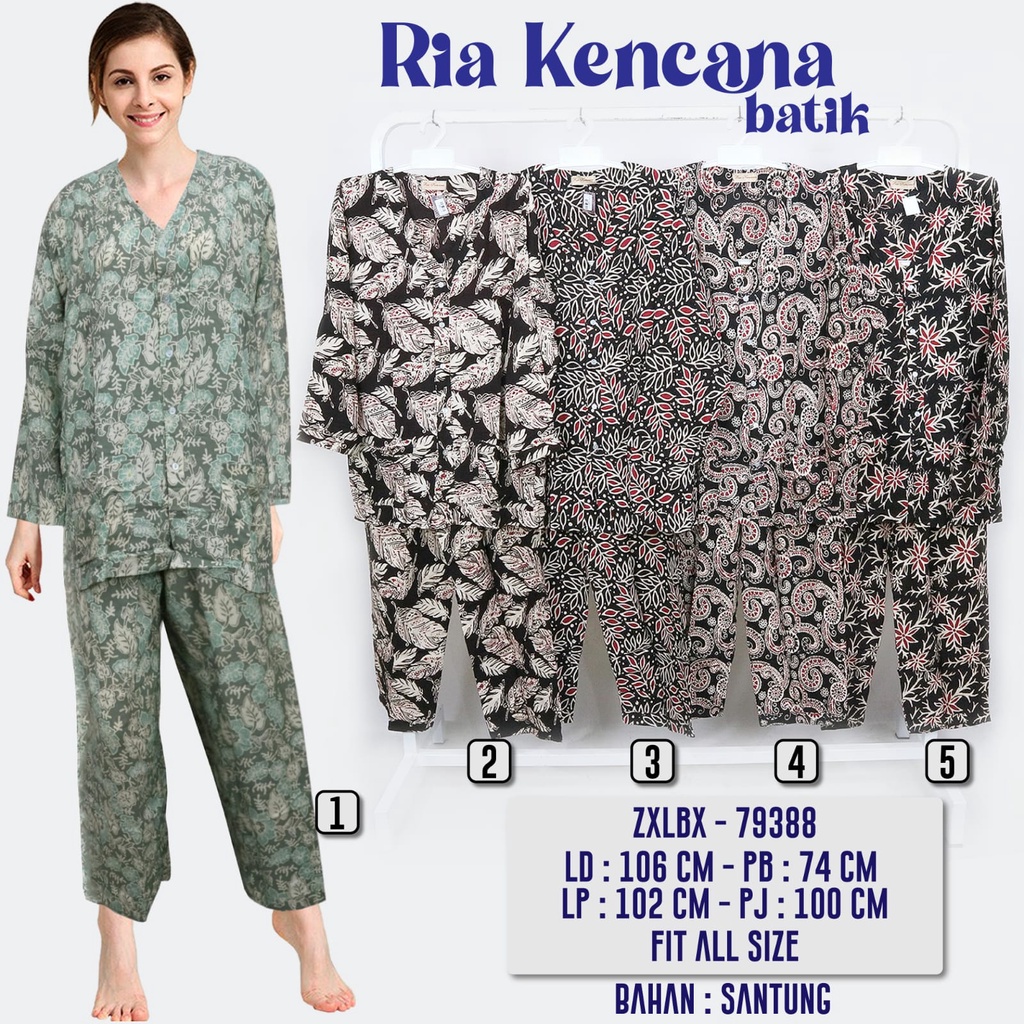 SETELAN BATIK WANITA UKURAN ALL SIZE SETELAN MURAH MERIAH RIA BATIK SOLO