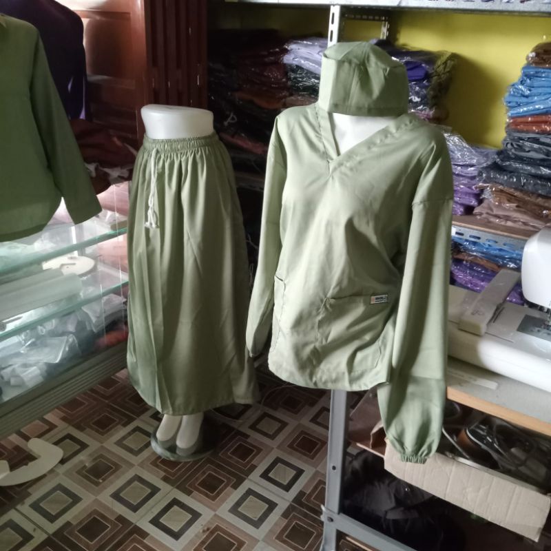baju jaga/Oka oka OK Lengan Panjang Setelan rok 2026