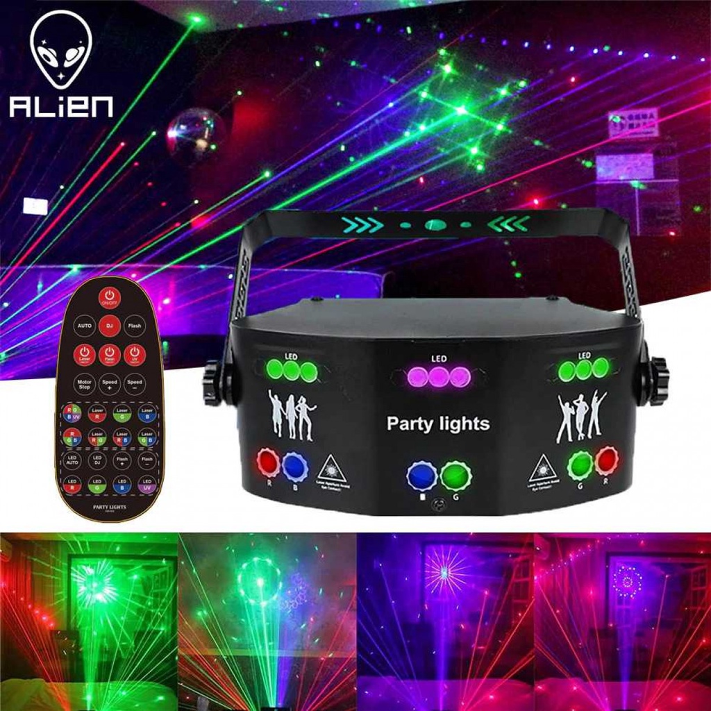 Alien Lampu Sorot Panggung Disco Beam Laser RGB DMX 15 Eye AL15E