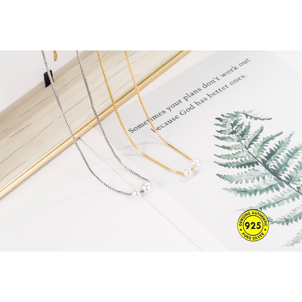 Kalung Mutiara Dua Shell Untuk Wanita U1121