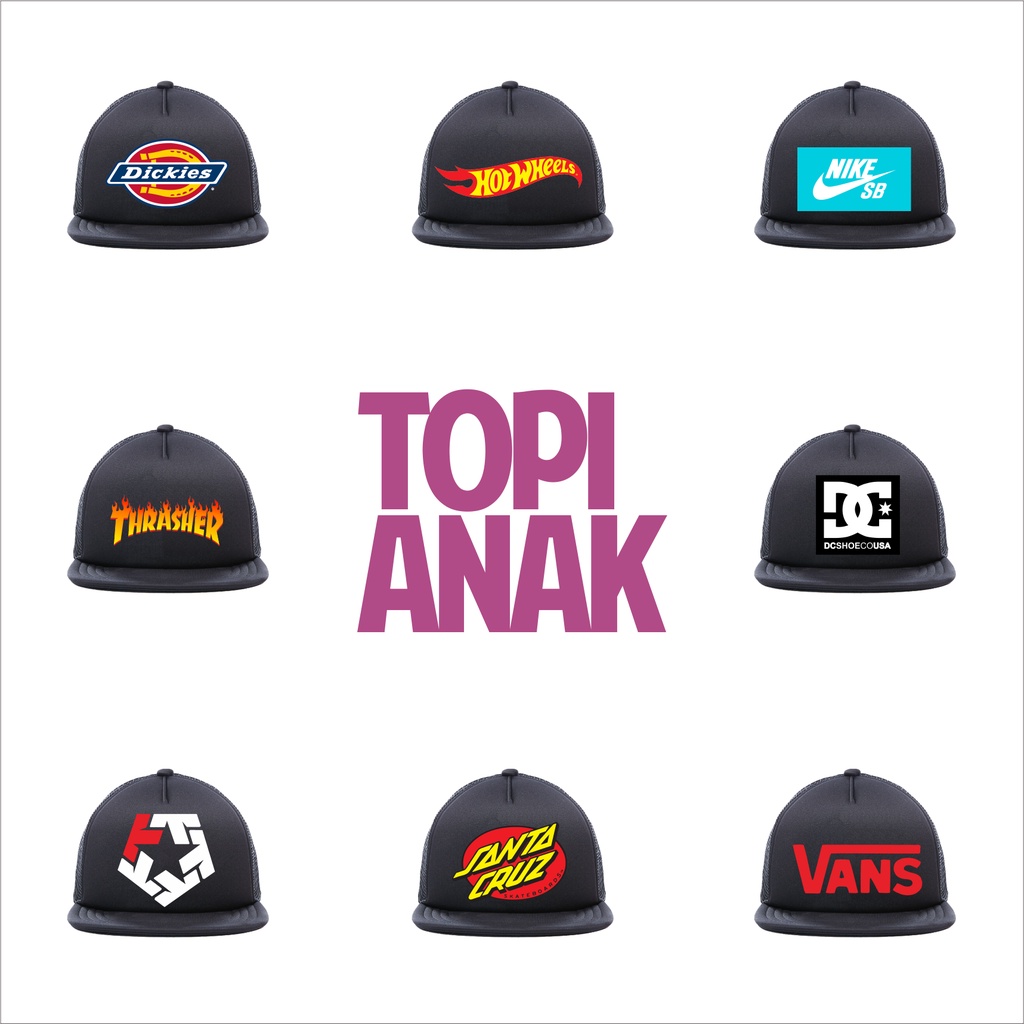 TOPI ANAK PREMIUM MOTIF SKATE