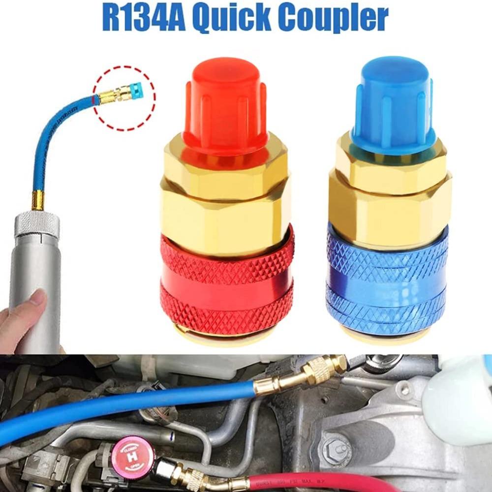 Preva Quick Coupling Adapter Kualitas Tinggi Fitting Ac Otomatis R134A Pendingin Ac Refrigerant