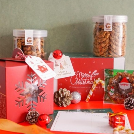 

Christmas Hampers Cookies Granine Cookie - Hadiah Parcel Natal Oat Cookies