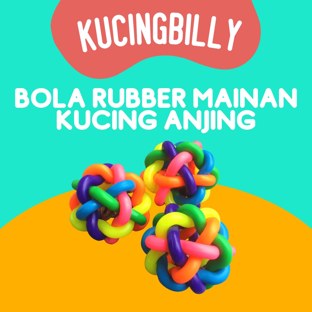 Bola Rubber mainan kucing anjing