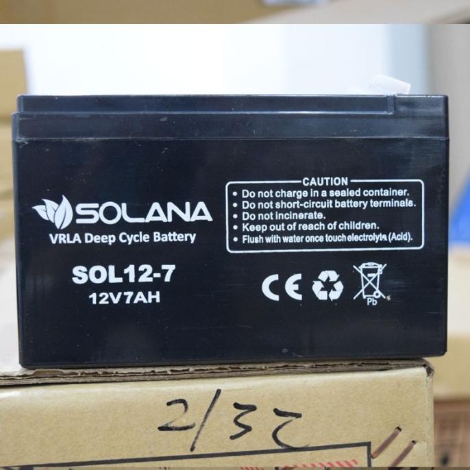 BATTERY AKI KERING SOLANA UPS ICA APC PROLINK SOL12-7 12V 7AH