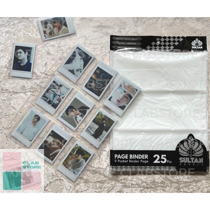 

BERKUALITAS Sultan Page Binder 9P Topload Ring Binder Sleeve Kpop Pages Album Code 2151