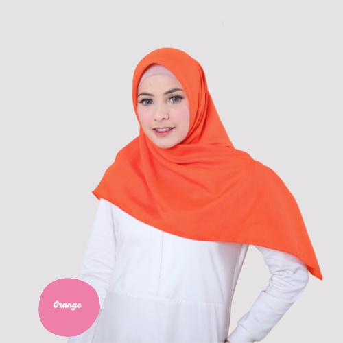 [ COD ] New 60+ Warna Daily Hijab Bella Square | Hijab Segi Empat Double Hycount | Hijab Segi Empat Bella Square-ORANGE