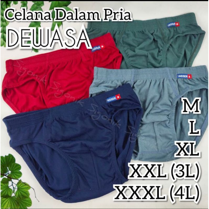 6Pcs Celana Dalam Pria / CD Pria Dewasa Cotton Premium / CD Pria Bowen