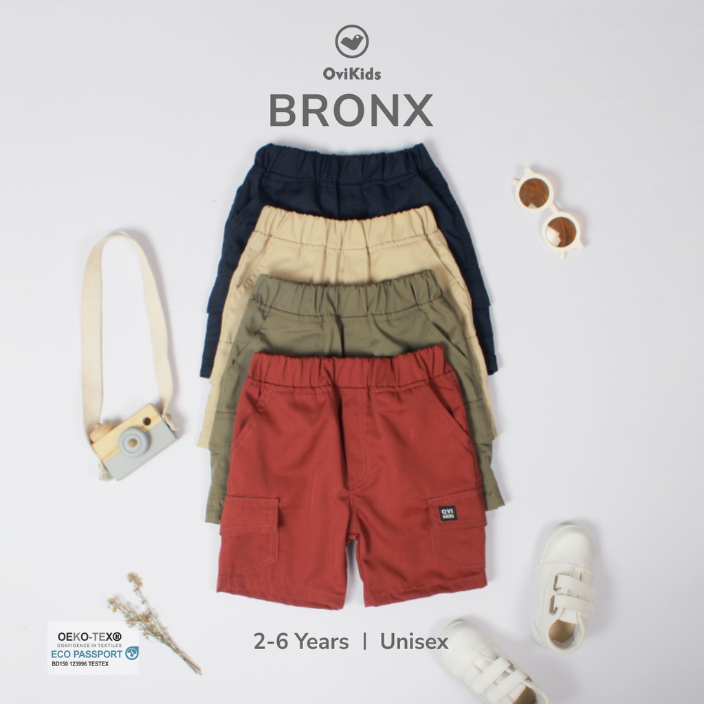 BRONX CELANA PENDEK ANAK CARGO ANAK PEREMPUAN ANAK LAKI LAKI 2-5/6 TAHUN OVIKIDS