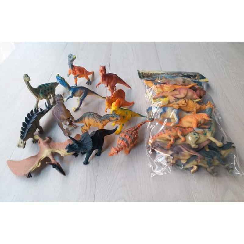 PROMO!! MAINAN DINOSAURUS KARET SET ISI 25 PCS TERMURAH