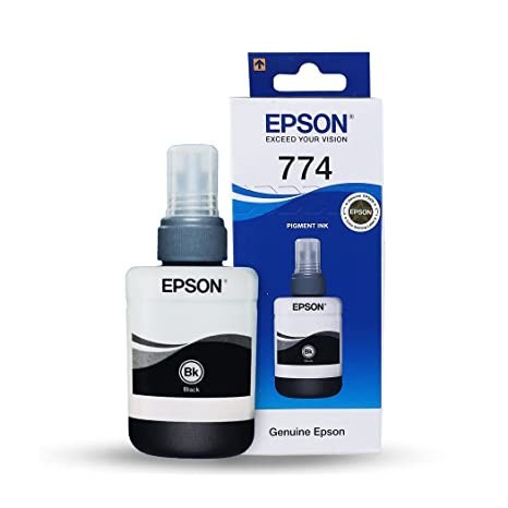 TINTA EPSON 774 BLACK / T774 HITAM ORIGINAL RESMI FOR M100 M200 M205