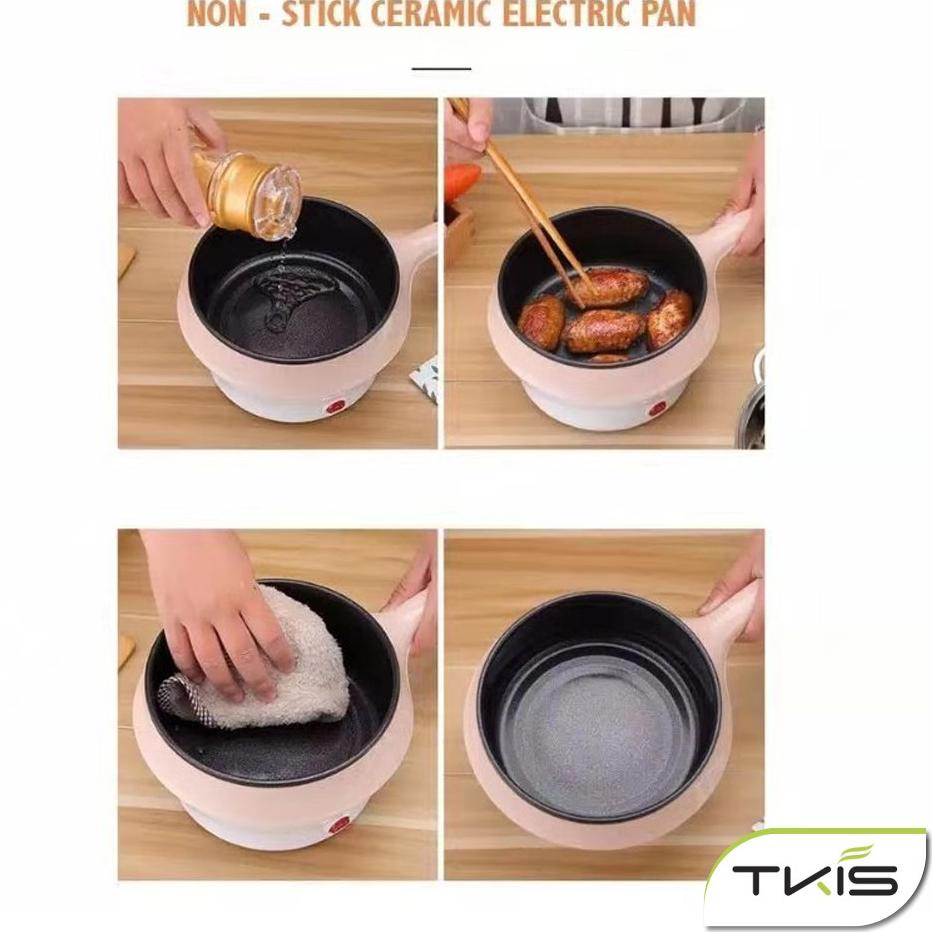 Special Price Panci Elektrik Multifungsi Electric Fry Pan Panci Listrik Lapis Keramik YK DESIGN YK-8