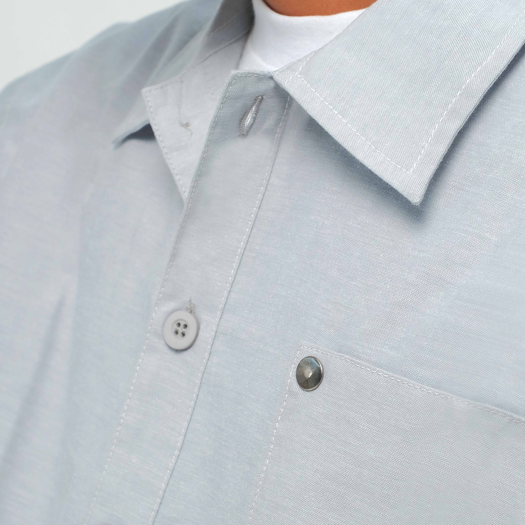 ORCA - Ox Panelled Shirt, Dusty Green