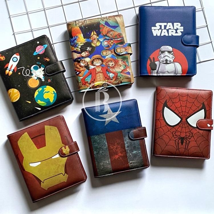 

{X-ZM}❀» Bindermu READY Binder NEW 05 Printing Astronaut Anime Kartun Tumblr superhero starwars spiderman one piece captain america iron man Kulit Multiring A5 20ring B5 26ring 6ring A6 paling laris