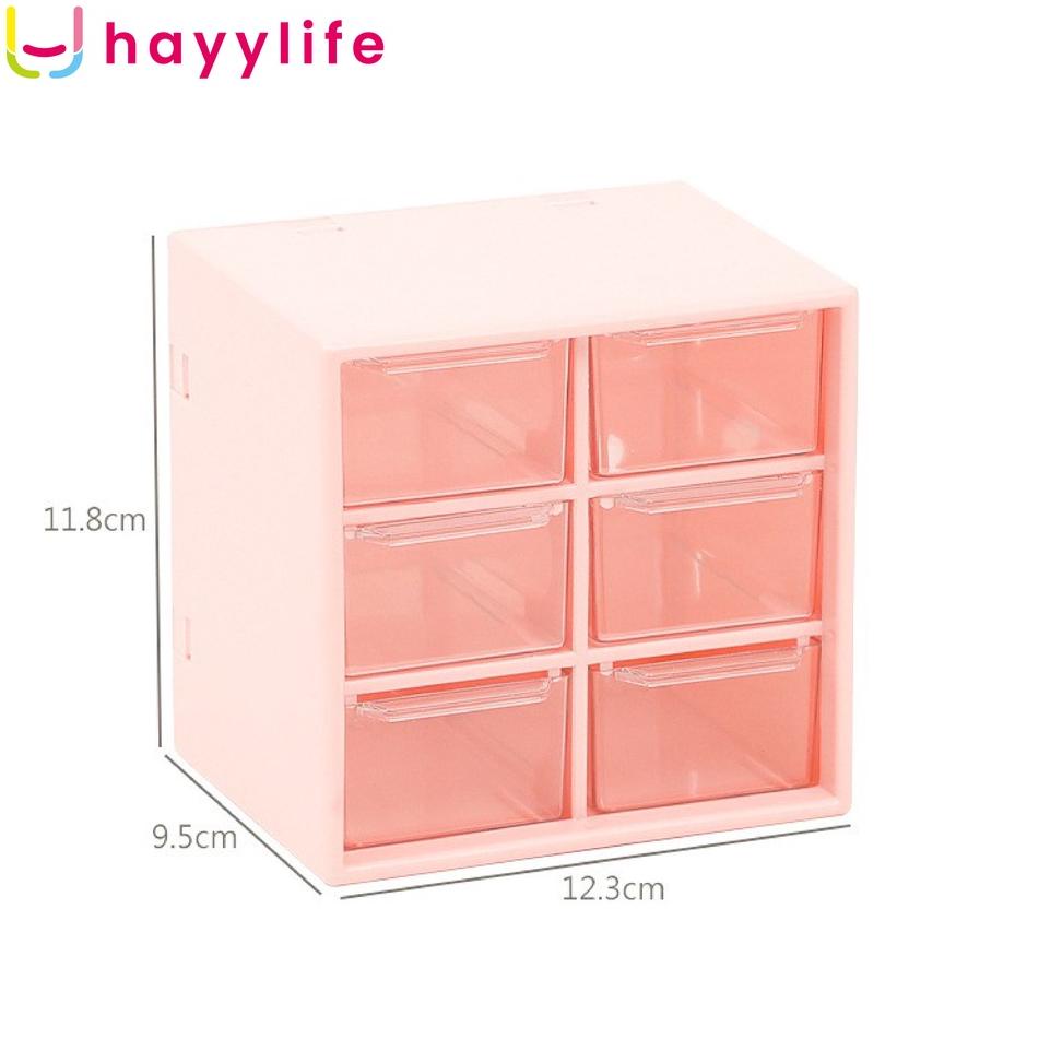 [CLEARANCE] HAYYLIFE  Kotak Penyimpanan - Tahan Debu Laci Kotak Penyimpanan Desktop Stationery Perhi