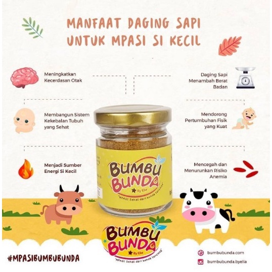 BUMBU BUNDA - Kaldu MPASI Bayi Homemade 50g | Kaldu Non MSG