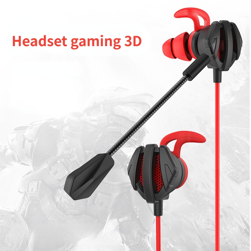 Somedayy Earphone Gaming In Ear Gaming - Headset Mic Gaming / headset gaming - earphone gaming - henset gaming - Headphone Gaming Murah - Earphone Gaming Murah - Headphone Gaming untuk HP PUBG PS4 CSGO Casque Game